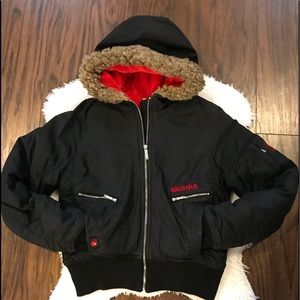 Bomber Style Winter Coat Ladies Size Large